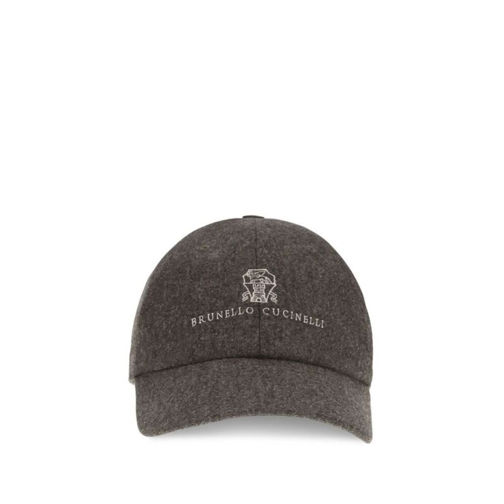 Brunello Cucinelli Brown Wool Oves Aries Cap (Baseball Men's Hat)